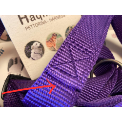 Violet Harness - Size M - Stitching defect