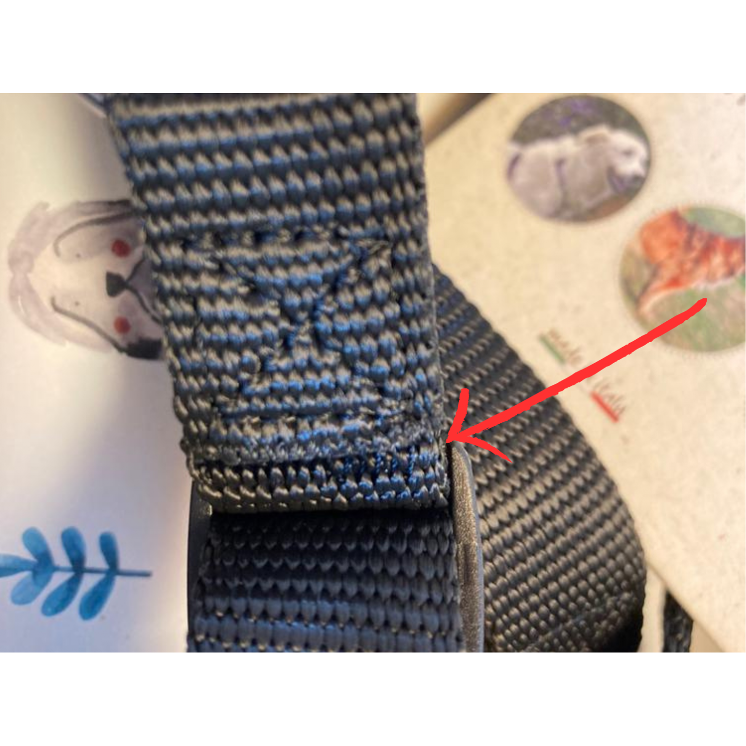 Black Harness -Size S - Stitching defect
