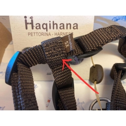 Chocolate harness - Size XS - Stitching defect