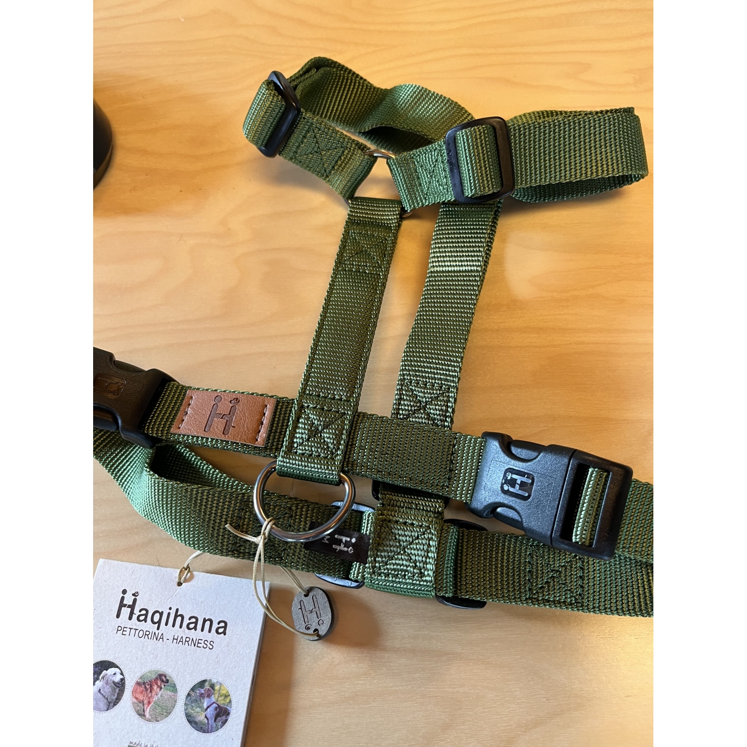 Harness Green- size M - webbing defect Harness Green- size M - webbing defect