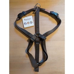 Chocolate Harness - size XL - stitching defect